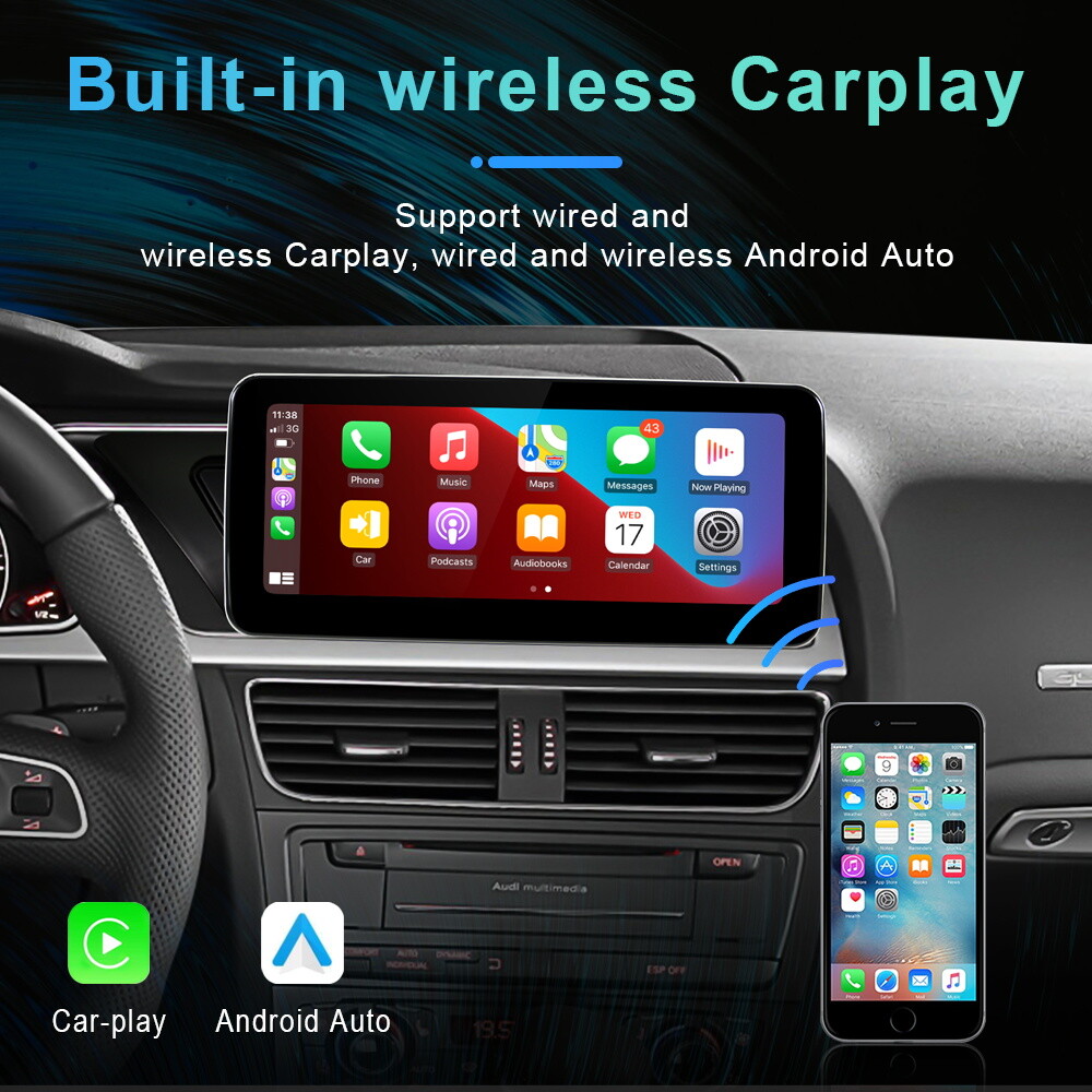 Android 11 Car GPS Auto Stereo Radio Navi Carplay 6+128GB For Audi Q5