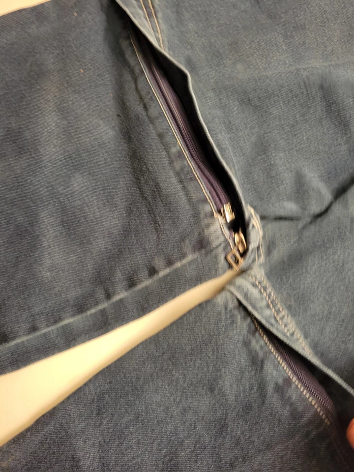 Pantalones Cortos Convertibles Vintage Glory Cargo Azul Desteñido Niños Jóvenes 18 27x24 Y2K Foto 3 de 4