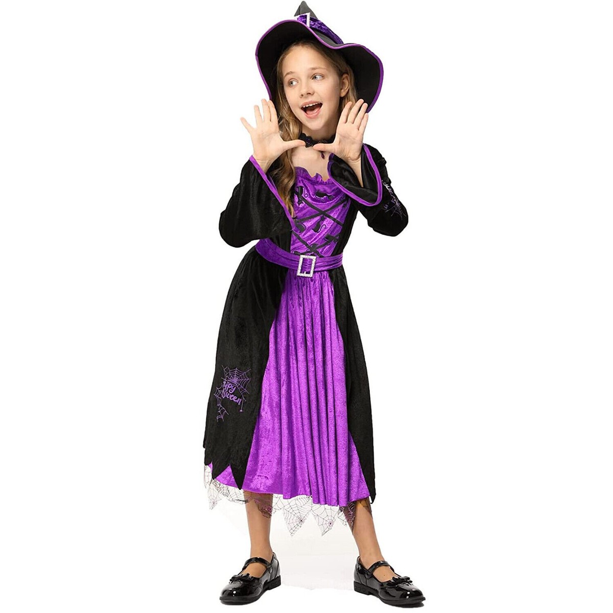 Witch Child Costume Includes DRESS ONLY SIZE KID GIRLS SIZE SMALL
