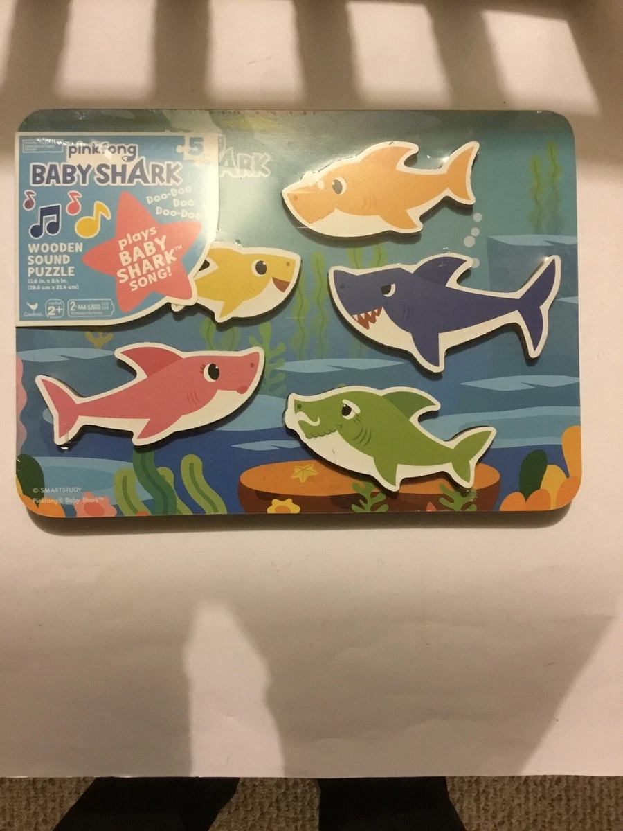 Baby shark chunky hotsell wood sound puzzle