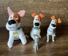 Secret Life Of Pets MAX McDonalds Plush Stuffed Animal & Figures Lot Ships Fast