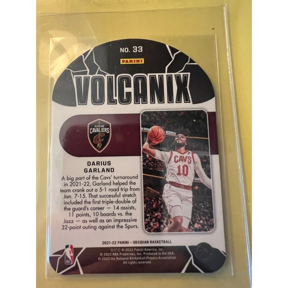 2021-22 Panini Obsidian Volcanix Darius Garland #33 SSP - Image 2 of 2