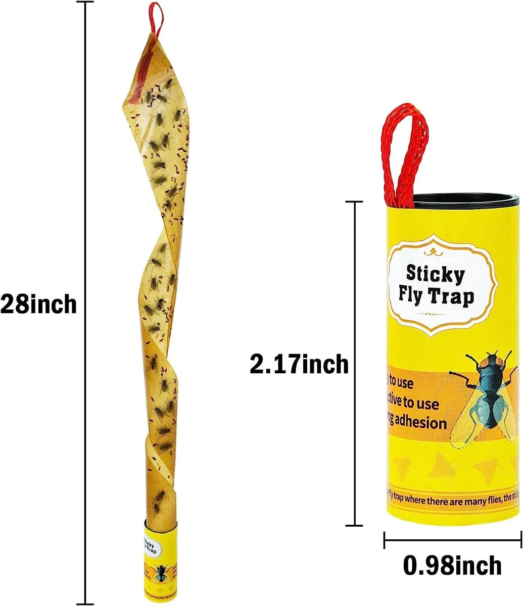 Sticky Fly Strip Fly Catcher Easy Fly Trap Tape Fruit Fly - Temu