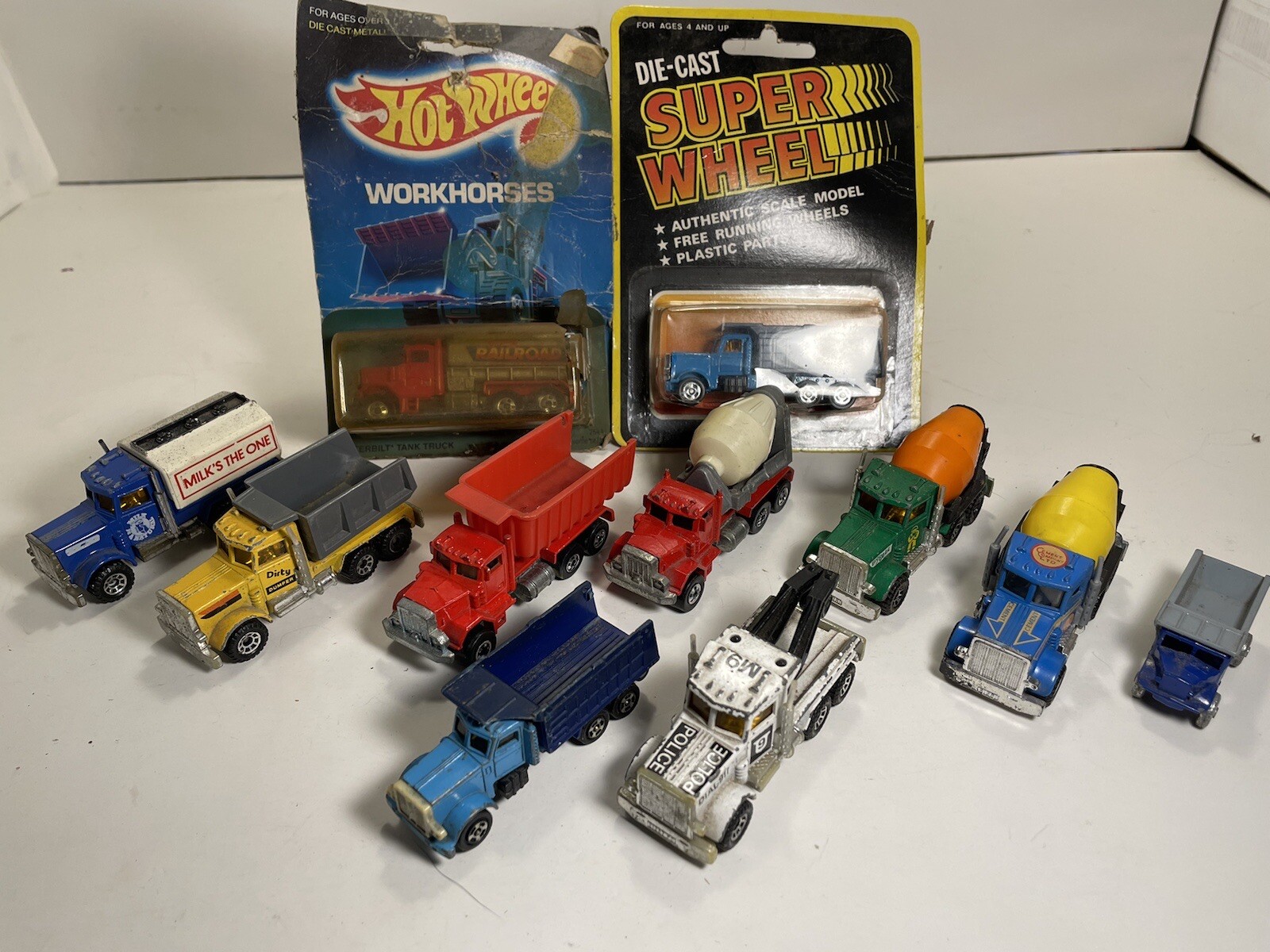 Hot Wheels & Matchbox 1970’s Semi Trucks Lot Of 10-image