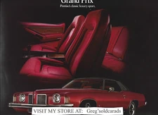 Original 1973 Pontiac Grand Prix Sales Brochure :  P's classic luxury sport