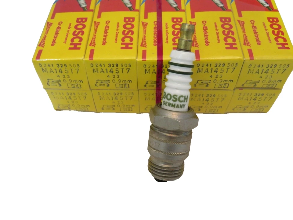 MA145T7 全新 BOSCH 火花塞 x10 适合福特林肯 Mercury V8 D8B D8BC 全新无标签 — 第 3/4 张图片