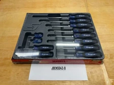 Snap-on Tools USA NEW POWER BLUE 12pc Soft Grip Combo Screwdriver Set SGDX120BMB