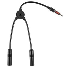 Car Radio Antenna Splitter Cable 2 in 1 out Universal Car Stereo AM FM Antenn...