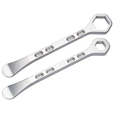 Tusk Aluminum Tire Iron with Axle Wrench Kit 22mm 32mm For Motorcycle Dirt Bike