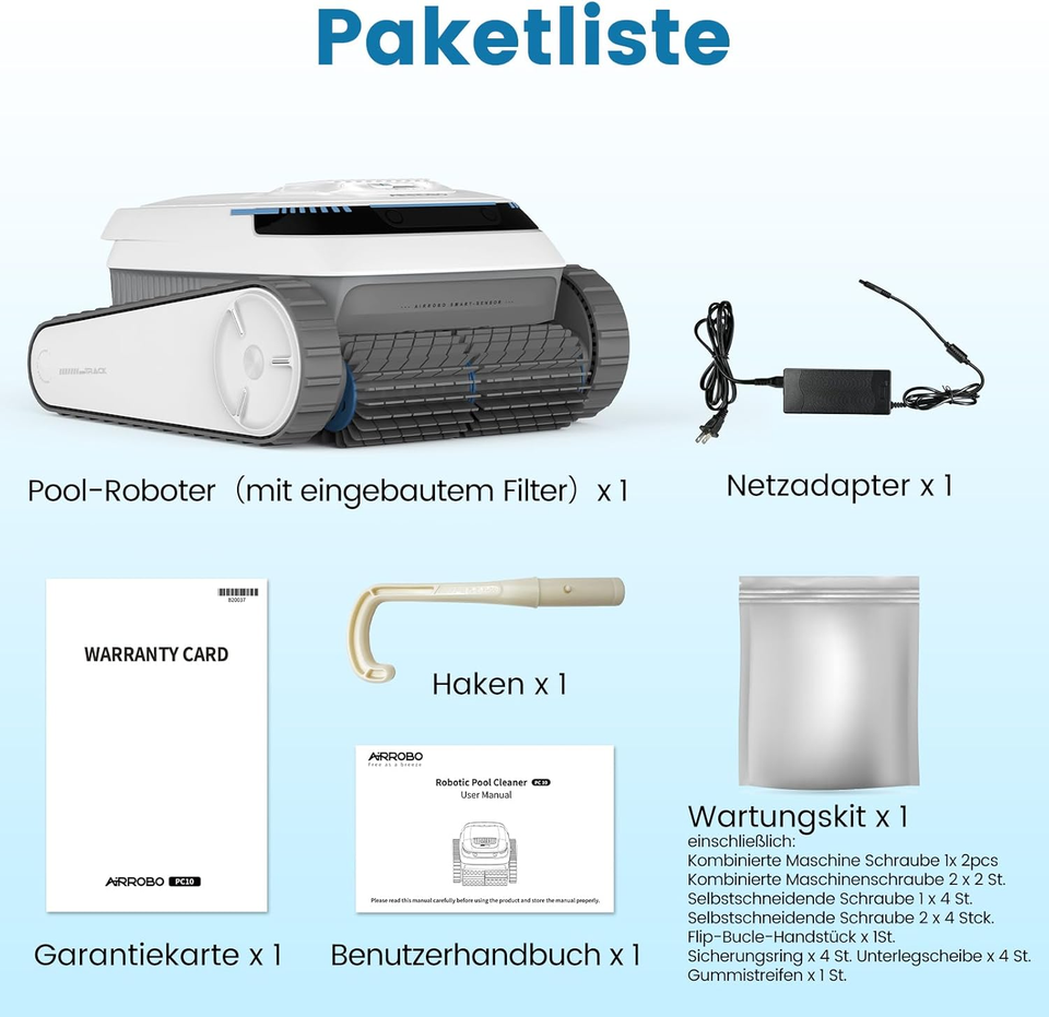 Robotic Pool Cleaner, Pool Vacuum for Inground Pools and above Ground