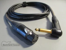 Canare L-2T2S  | Gold XLR Female to Right 1/4" TS | Unbalanced Interconnect