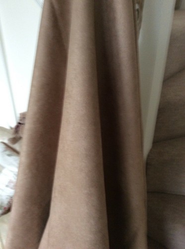 DOOR CURTAIN, EYELET LONG, WARM PRIVACY CURTAIN, NEUTRAL, MODERN, WASHABLE 88” - Picture 4 of 6