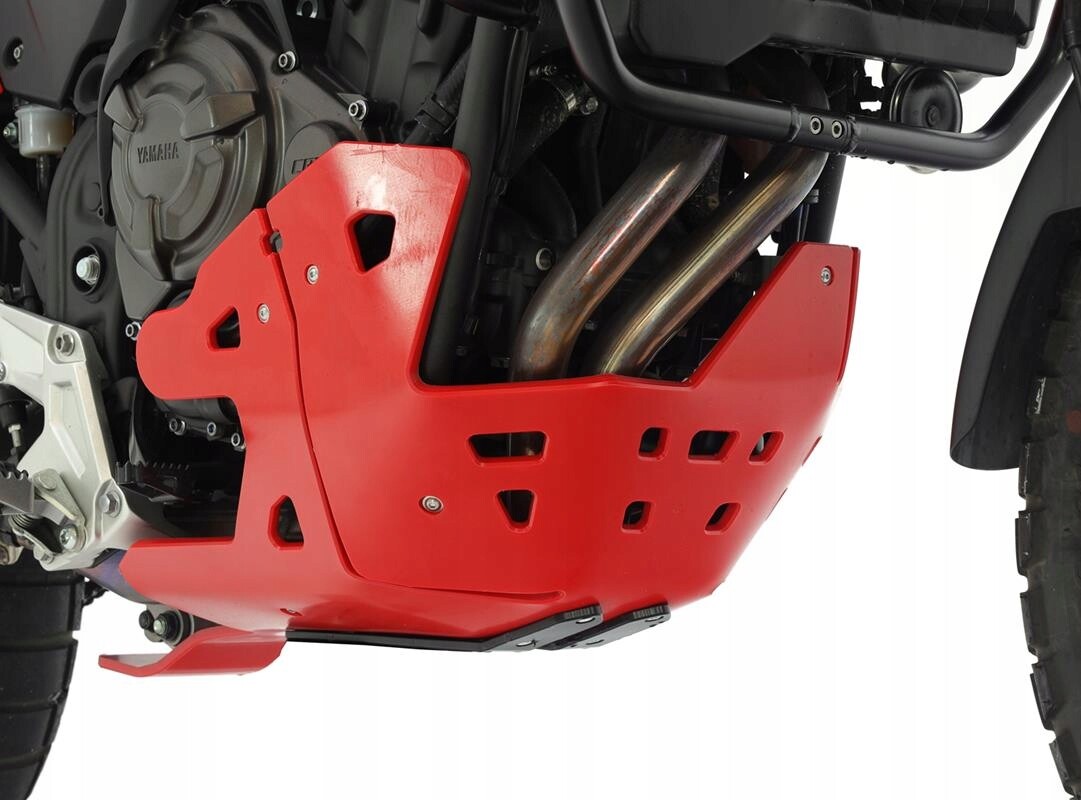 Cache moteur Yamaha XTZ 690 Tenere 700 rouge pour le voyage et le tout-terrain