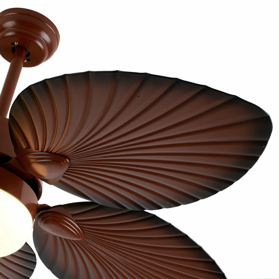 42 inch Tropical Palm Leaf Shape Ceiling Fan with Light Changes W/Remote Control - Image 4 of 4