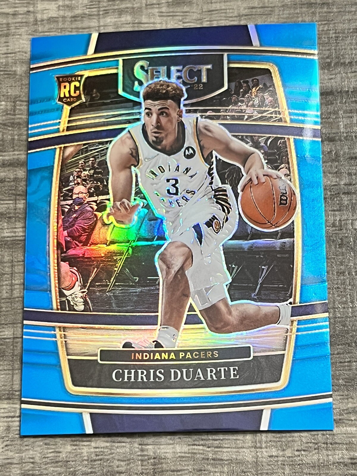 2021-22 Panini Select Basketball Chris Duarte RC Concourse Light Blue /299