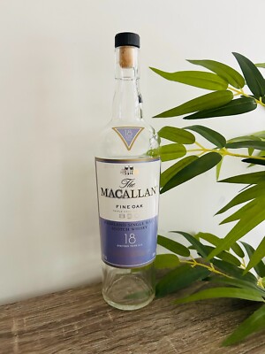 The Macallan Fine Oak Highland Single Malt 18 Years EMPTY BOTTLE | Free Shipping