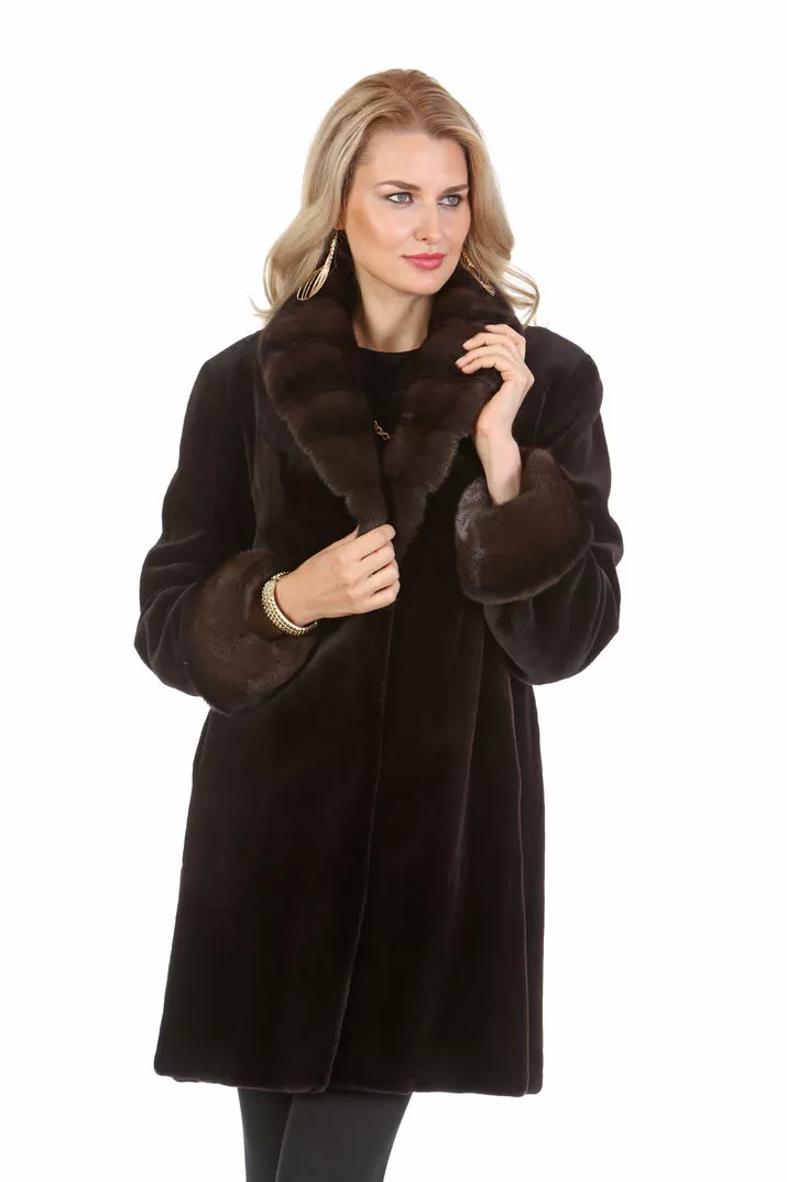 Sheared mink 2024 fur coat
