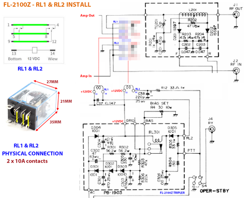 YAESU FL-2100Z RL1 lub RL2 Zamienny przekaźnik T/R - Zdjęcie 6 z 8