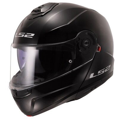 LS2 FF908 Strobe II Motorrad Klapphelm Sonnenblende Glanz Gr. XS - Schwarz Glanz