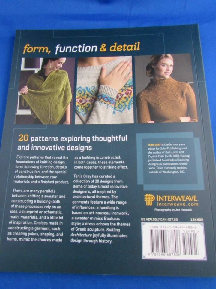 knitting book Knitting Architecture 20 patterns inspired by achitecture  - Image 2 of 4