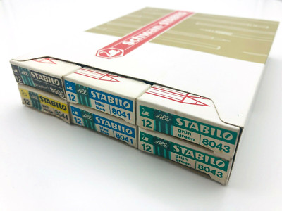 Schwan All Stabilo No. 8008, 8043, 8041, 8044 Farbstifte 6 x 12 Stück in Box