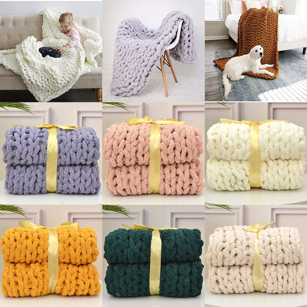 Chenille Knit Throws