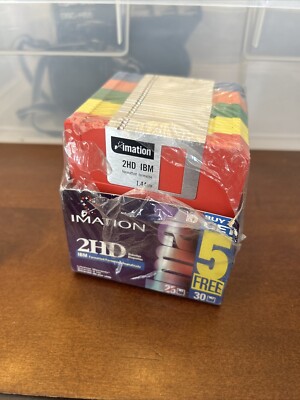 Diskettes Floppy Vintage IMATION 2HD IBM  Formatted 3.5''  1.44 MB Lot Of 28
