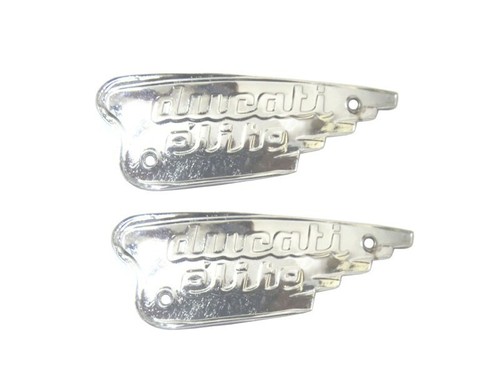 DUCATI ELITE 200cc GAS FUEL TANK BADGE EMBLEM SET 1959-65 # - Foto 4 di 6