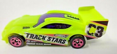 Hot Wheels 2012 Mattel Time Tracker Fluorescent Green Track Stars 33