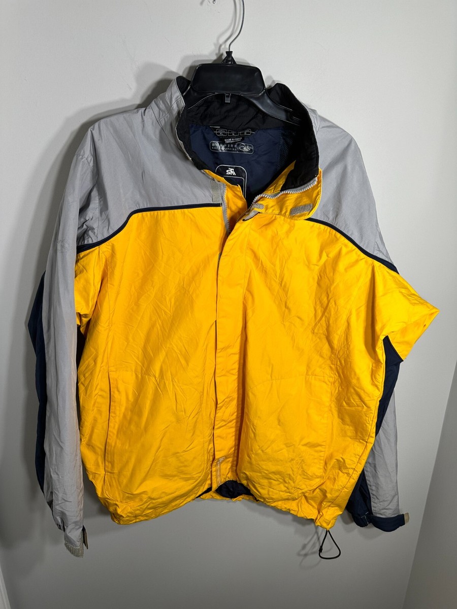 Bonfire Snowboard Jacket Silver Series Waterproof Yellow Gray Zip