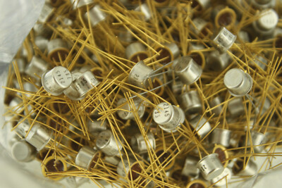 (7) Vintage JAN2N328A 2N328A 214785 Transistor NOS Gold Recovery