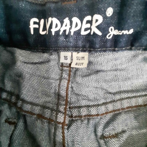 Flypaper girls distressed slim boot jeans size 16 - Picture 6 of 7