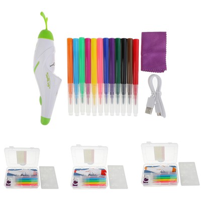 pink electric airbrush girls art set