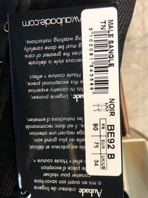 AUBADE M&acirc;le Sangl&eacute; Basque Corset Black Size 34