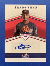 BRANDON WALKER Signed 2018 Panini Stars & Stripes FLORIDA STATE Autograph Auto