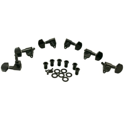 WD Music Products - 3 +3 Diecast Tuning Machines - BLACK - SG3801B