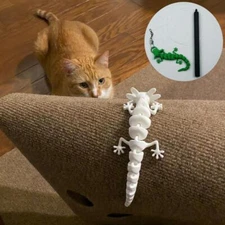 Cat Toy Wand Teaser Lizard Kitten Interactive Toys for Indoor Cats Refills