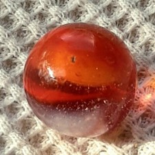 5/8" Peltier NLR Clear Sunset Marble In Beautiful Mint Condition     .