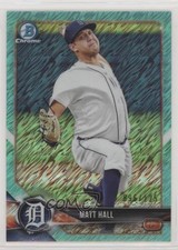 2018 Bowman Chrome Prospects Aqua Shimmer Refractor 96/125 Matt Hall #BCP80 0b3