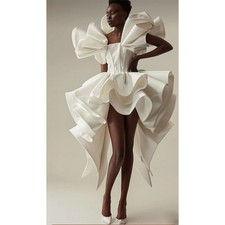 Sexy Prom Dresses Short Sleeves Bar Mitzvah Graduation Ceremony Party Dress