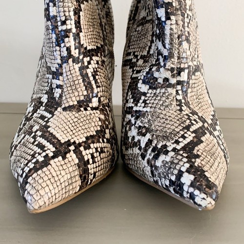 Express Snakeskin Stiletto Ankle Booties sz 8 - Picture 4 of 7