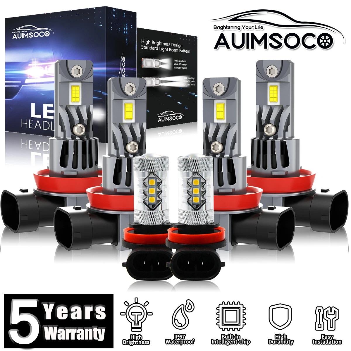 For Nissan Altima Sedan 4-Door 2007-2018 LED Headlight Hi/Lo Fog Beam Bulbs 100W
Opens in a new wind