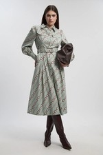Karen Millen Shirt Dress Womens Relaxed Luxe Dresses