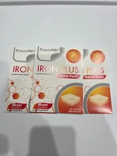 PatchMD Iron Plus Topical Patch - 90 Day Supplement Authentic- New Formula