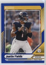 2024 Panini Donruss Blue Press Proof Justin Fields #235 0fp5
