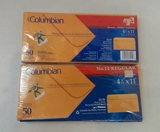 Business Envelopes 12 Size 4 3/4" x 11" 24lb Brown Kraft 2 X 50pks Columbian
