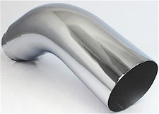 Different Trends CM-506099 Chrome 6"x23" Curved Tail Pipe Tip 5.00" Id / 6" Od