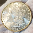 * 1887 * BU MS+ FROSTY LUSTER BOMB! SUPERB GEM MORGAN SILVER DOLLAR #A27