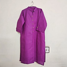 Boho Cotton Kurta Plus Size L / 1XL Magenta Indian Ethnic Festival Tunic