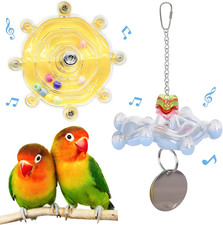 Bird Toys for Parakeets, Colorful Parakeet Wheel, Random Color